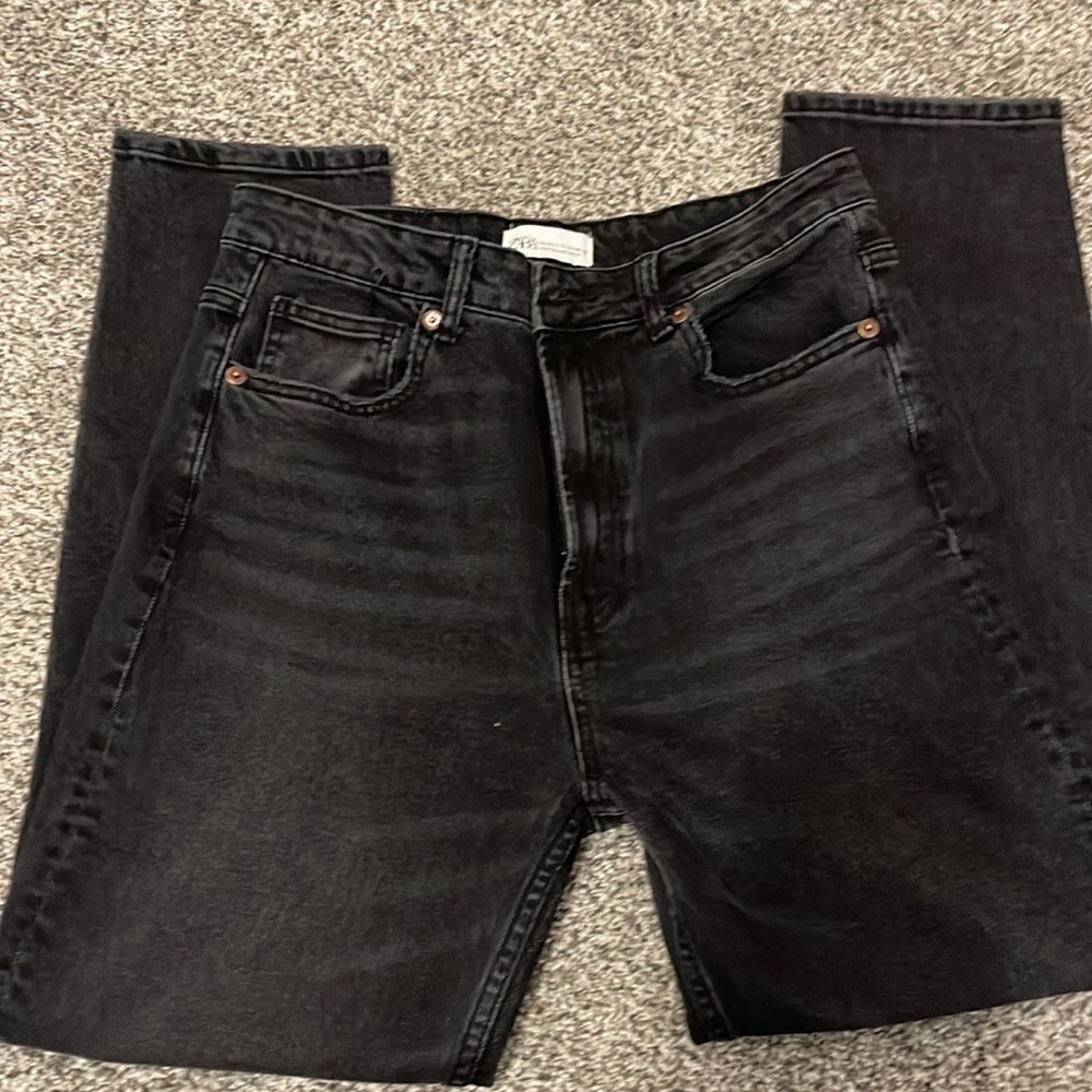Zara Black Straight Leg Jeans